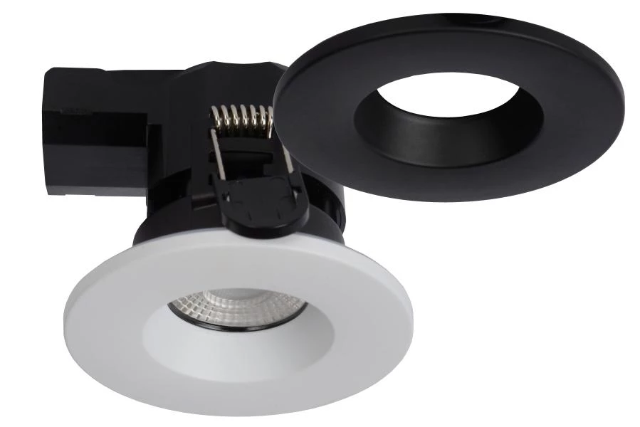 Lucide BINKY LED - Foco empotrable en el suelo Baño - Ø 8,8 cm - LED Regul. - 1x6,5W 3000K - IP65 - Negro - detalle 3